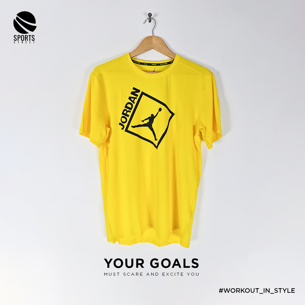 AJ1 AN Yellow Training Shirt